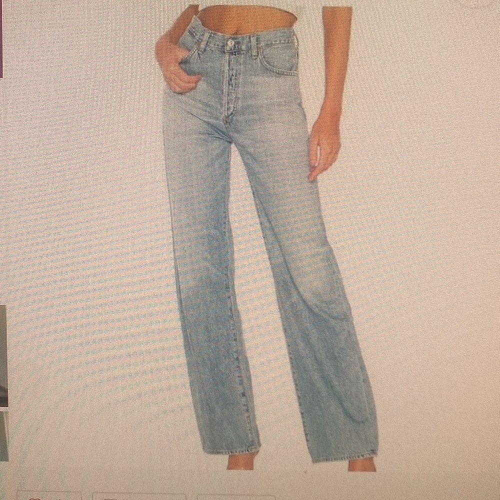 Citizens Of Humanity Blue Straight Leg Jeans Classic Style